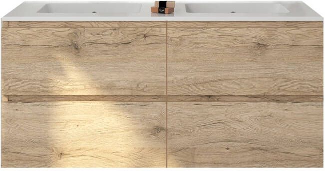 Gliss Design Badkamermeubelset Gliss Zeus 120 cm Moeras Eiken