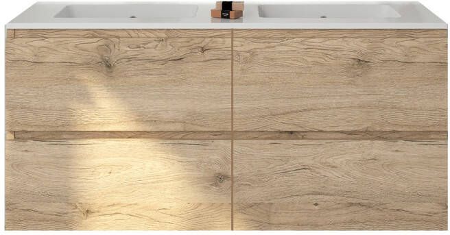 Gliss Design Badkamermeubelset Gliss Zeus 140 cm Moeras Eiken