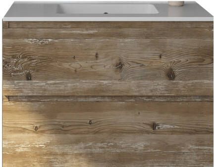 Gliss Design Badkamermeubelset Gliss Zeus 80 cm Donker Grenen