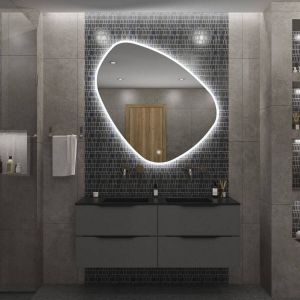 Gliss Design Satine spiegel met led verlichting 80 x 80 cm rechthoekig