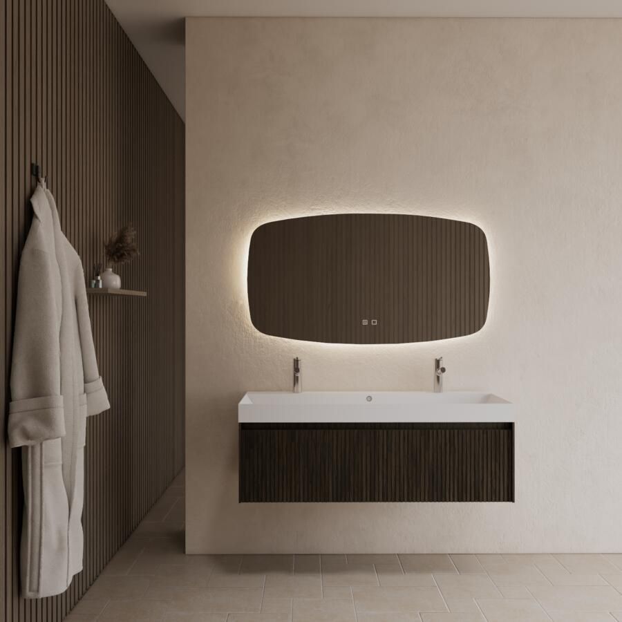 Gliss Design Badkamermeubel Timotheus 120 cm Charcoal (Keuze Wastafel)