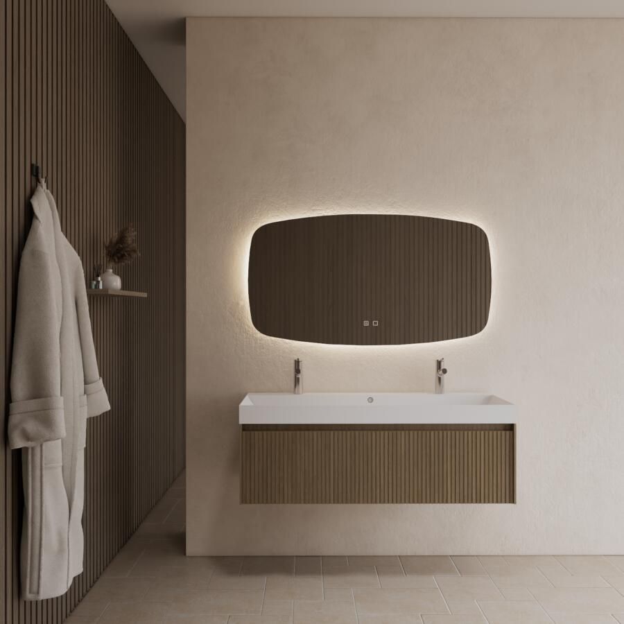 Gliss Design Badkamermeubel Timotheus 120 cm Corn Silk (Keuze Wastafel)