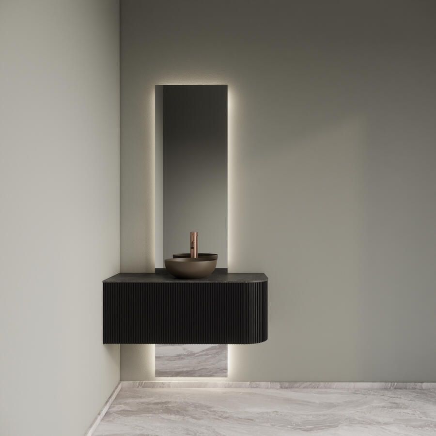 Boss & Wessing Sifon Voor Wastafel En Fontein BWS Sensa Gunmetal PVD - Foto 2