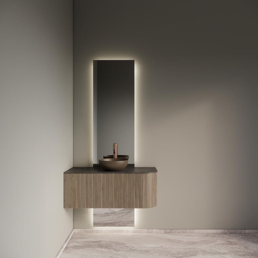 Gliss Design Badkamermeubelset Alluro 100 cm Links Corn Silk