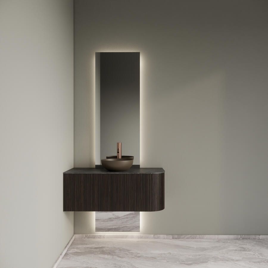 Gliss Design Badkamermeubelset Alluro 100 cm Links Ebony