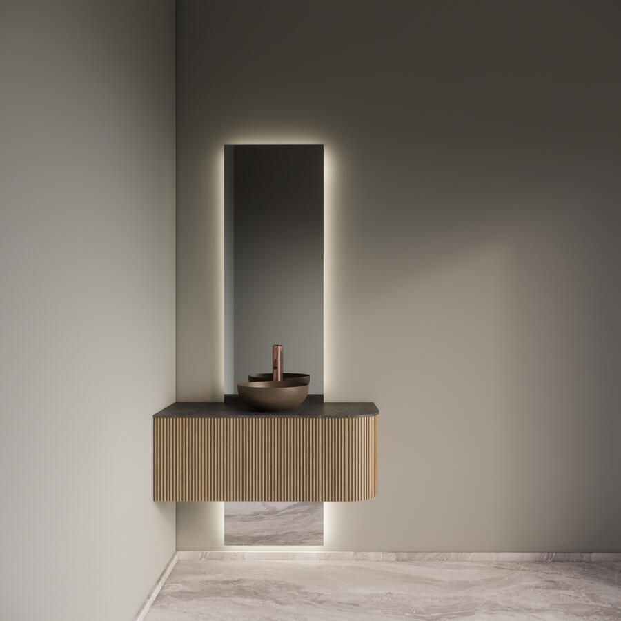 Gliss Design Badkamermeubelset Alluro 100 cm Links Mist