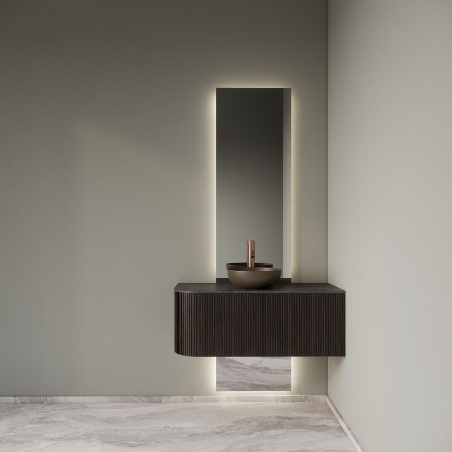 Boss & Wessing Glijstang BWS Sensamet Wateraansluiting 66 Cm Geborsteld Brons PVD - Foto 2