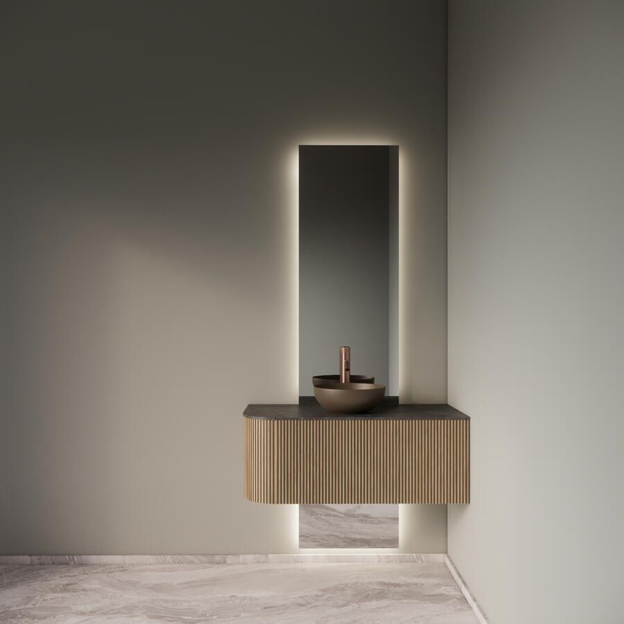 Gliss Design Badkamermeubelset Alluro 100 cm Rechts Mist - Foto 2