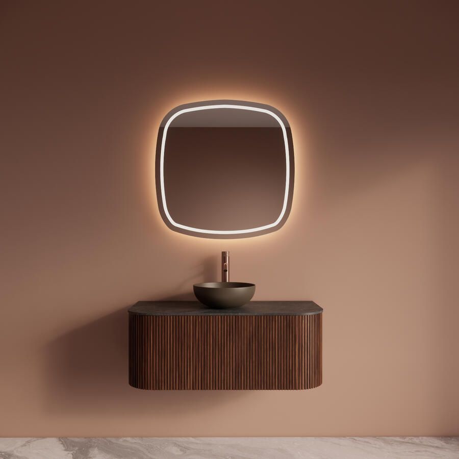 Gliss Design Badkamermeubelset Alluro 100 cm Walnut