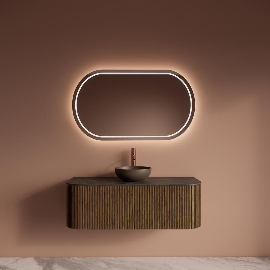 Gliss Design Badkamermeubelset Alluro 120 cm Castle Brown