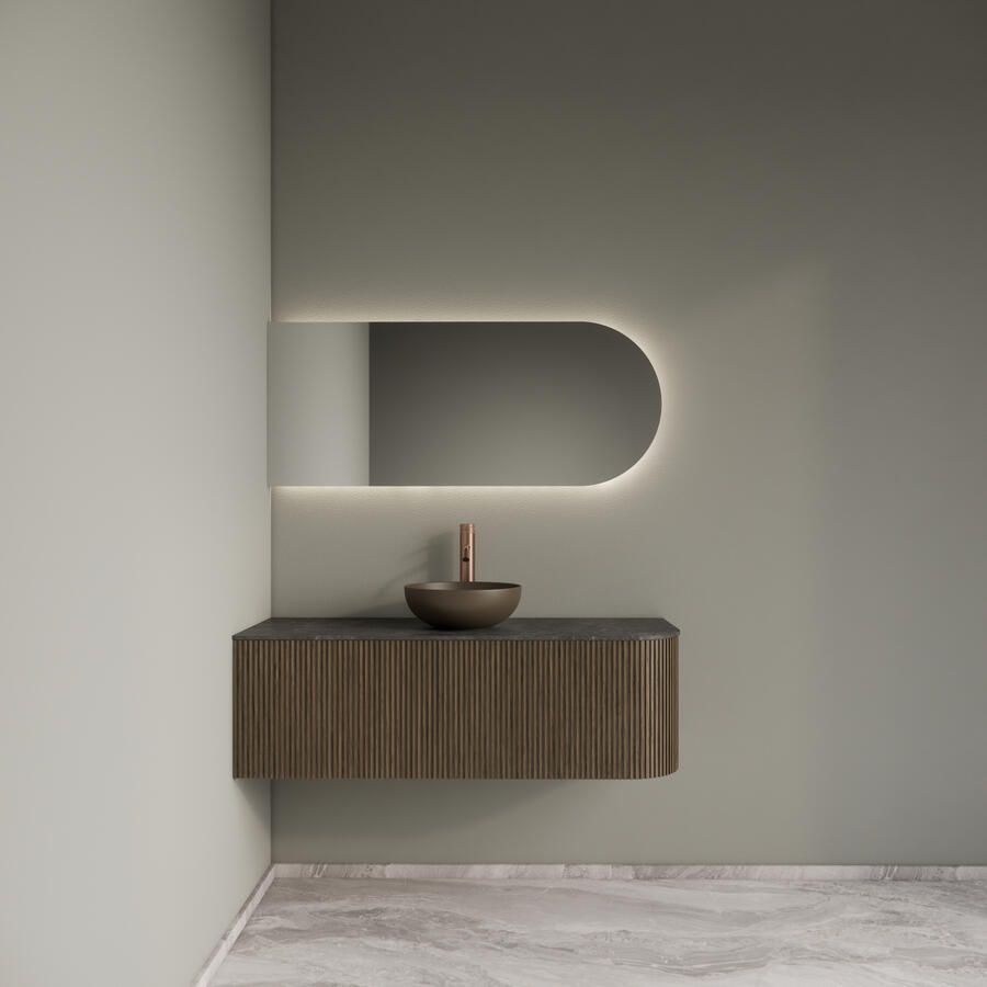 Gliss Design Badkamermeubelset Alluro 120 cm Links Ash Grey