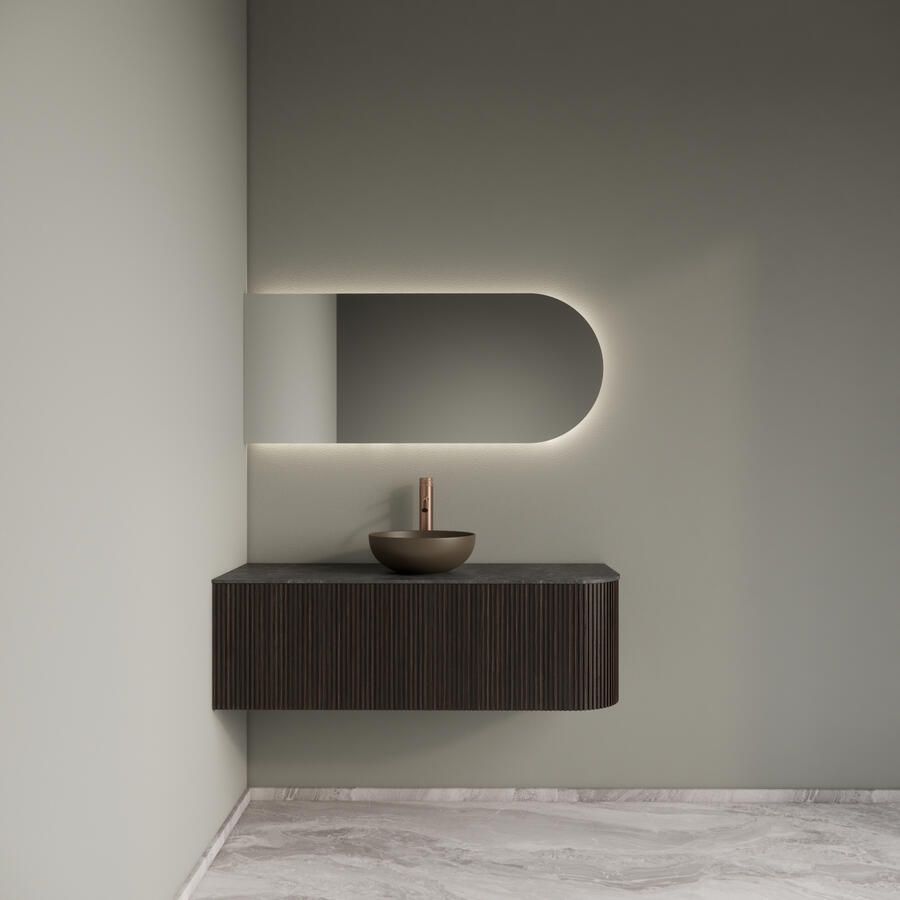 Gliss Design Badkamermeubelset Alluro 120 cm Links Ebony