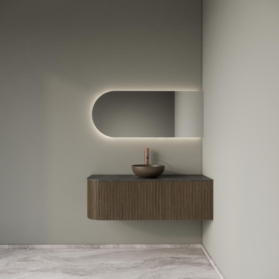 Gliss Design Badkamermeubelset Alluro 120 cm Rechts Ash Grey - Foto 2