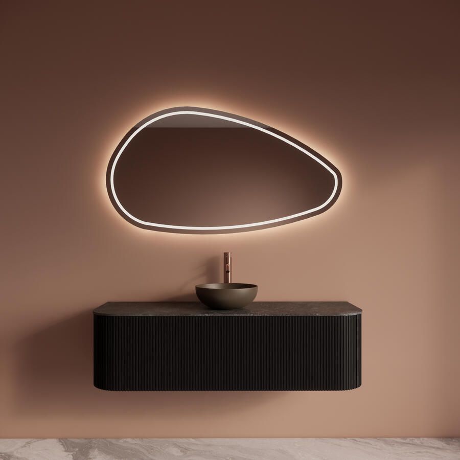 Gliss Design Badkamermeubelset Alluro 140 cm Black Veneer