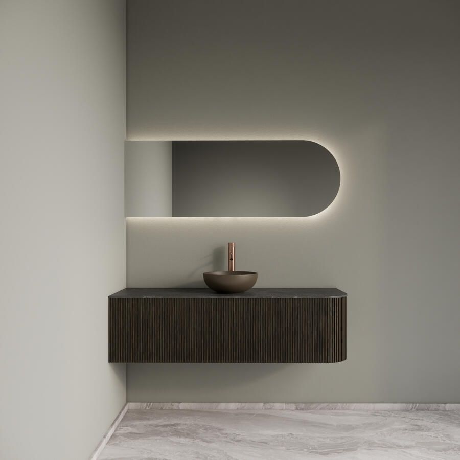 Gliss Design Badkamermeubelset Alluro 140 cm Links Charcoal