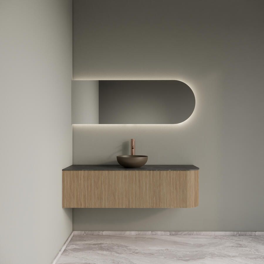 Boss & Wessing Badmengkraan BWS Sensa met Wateraansluiting Thermostatisch Opbouw Geborsteld Brons PVD - Foto 2