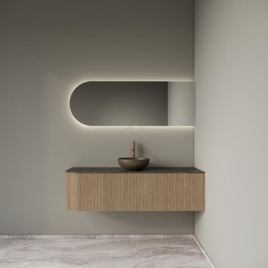 Gliss Design Badkamermeubelset Alluro 140 cm Rechts Mist