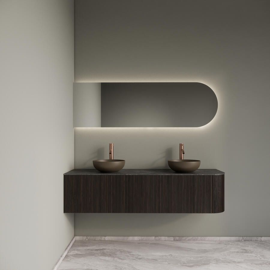 Boss & Wessing Thermostatische Badkraan BWS Sensa Thermostatisch Opbouw Knoppen Geborsteld RVS - Foto 2