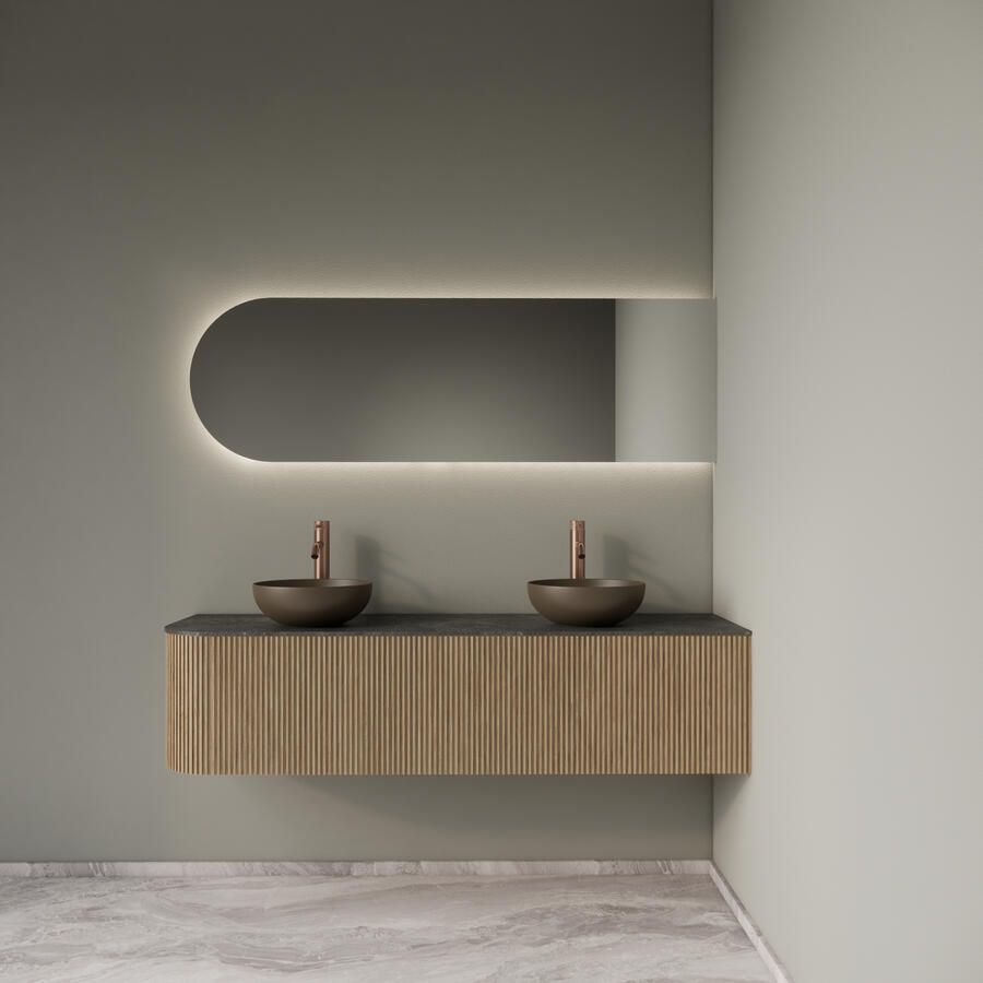 Gliss Design Badkamermeubelset Alluro 160 cm Rechts Mist