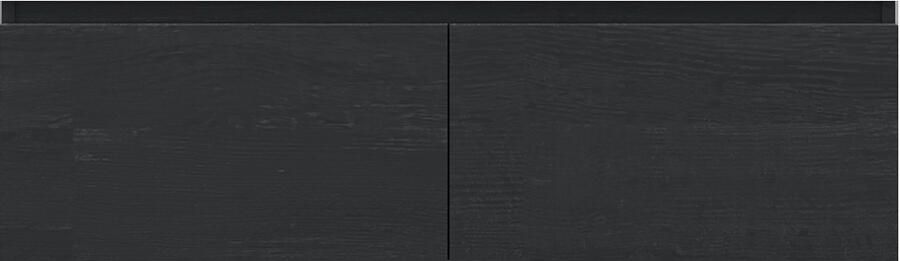 Gliss Design Onderkast Eros 140 cm 2 Lade Zwart eiken OP=OP