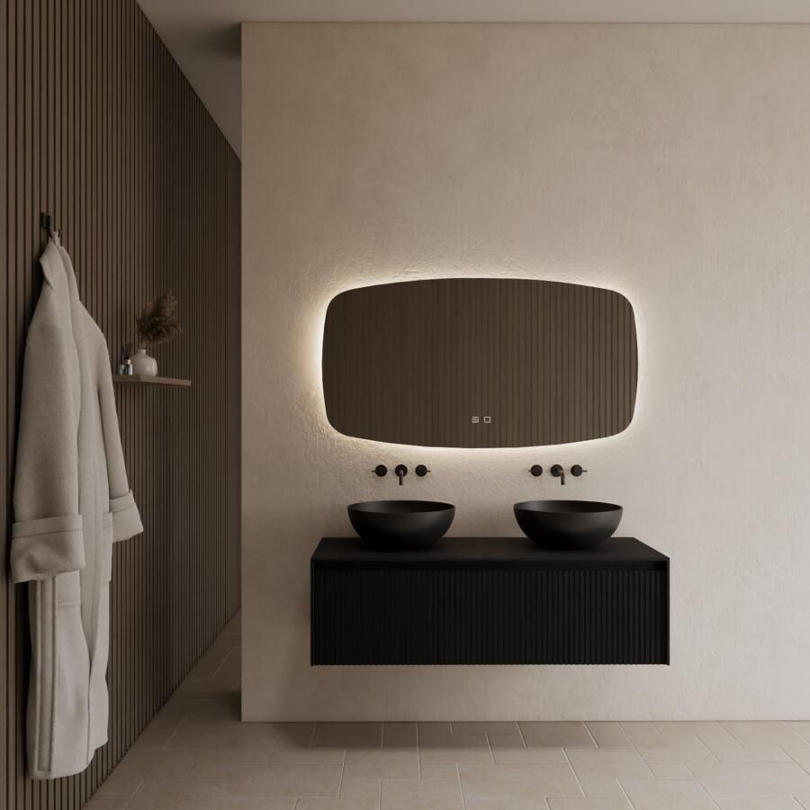Gliss Design Onderkast Timotheus 120 CM Incl. Topplaat Black Veneer