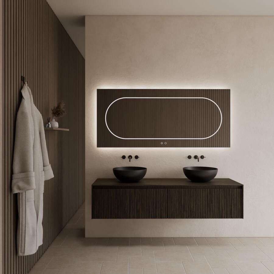 Gliss Design Onderkast Timotheus 180 CM 2 Lades Incl Topplaat Charcoal