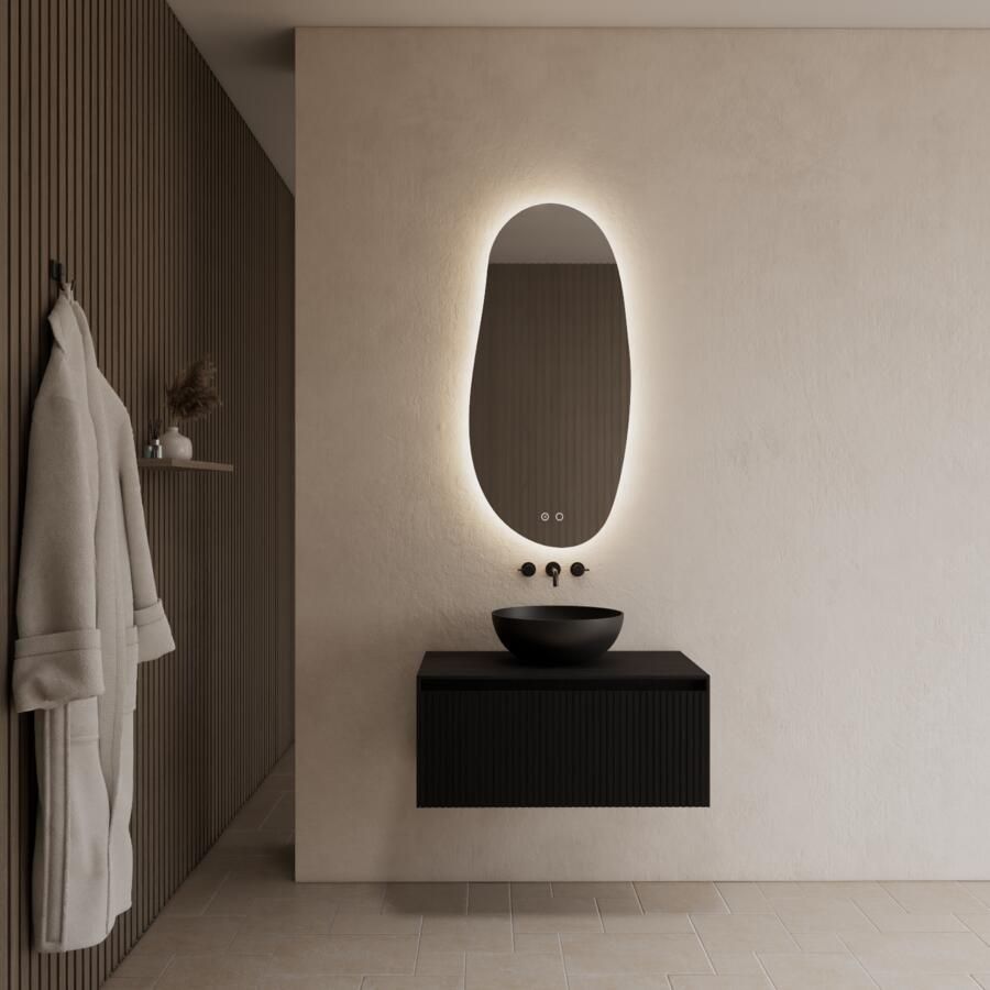 Gliss Design Onderkast Timotheus 70 cm Incl. Topplaat Black Veneer