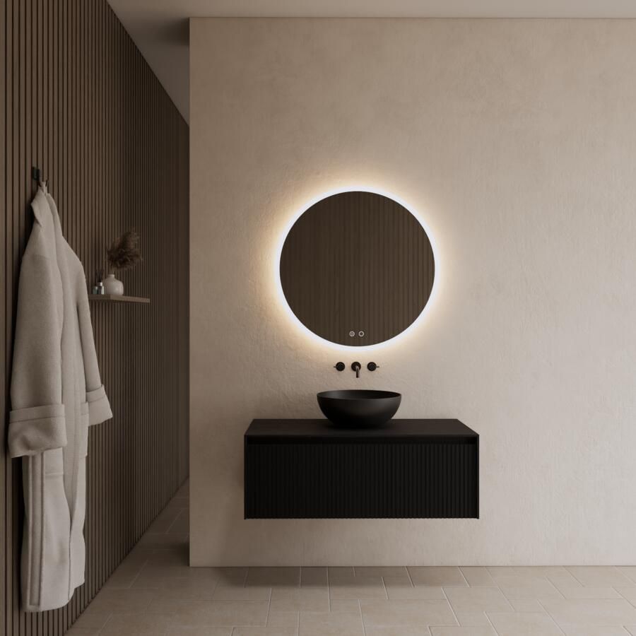 Gliss Design Onderkast Timotheus 100 CM Incl. Topplaat Black Veneer