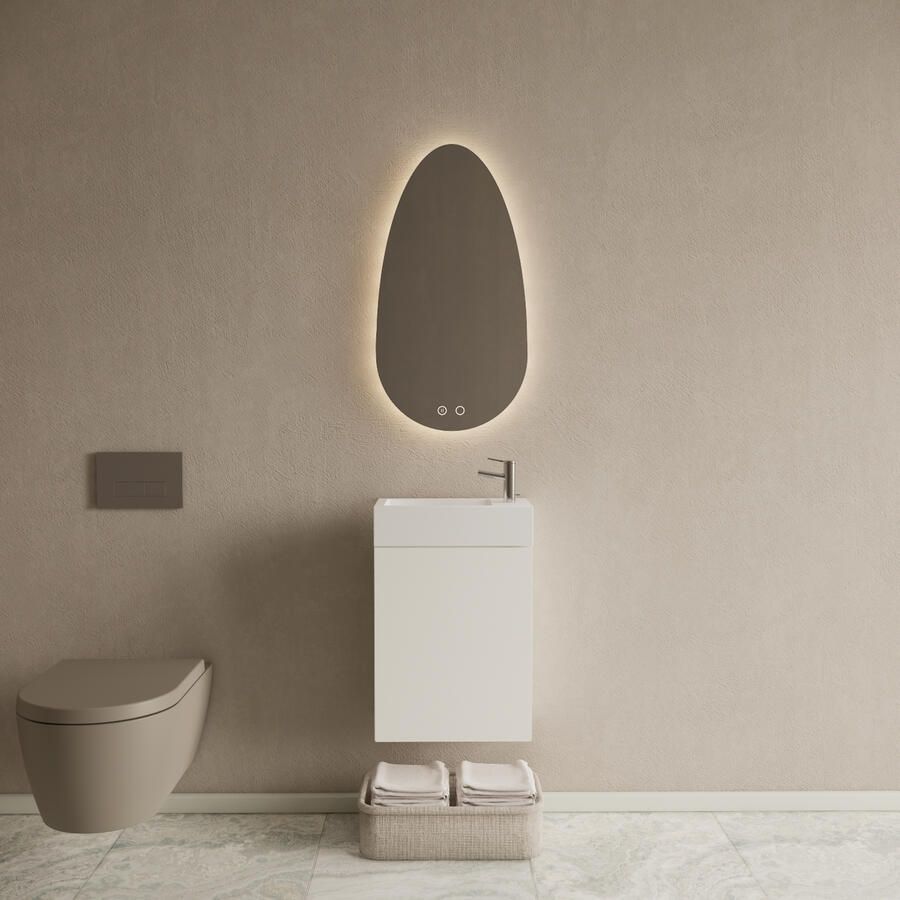Gliss Design Toiletmeubel Set Riga Mat Wit Fontein Glans Wit - Foto 2