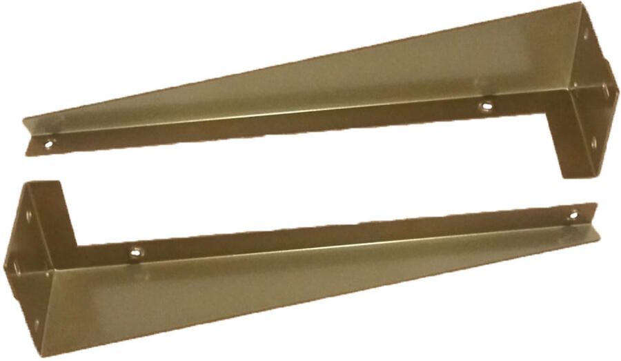 Gliss Design Verborgen Beugels Gliss Shelves Mat Goud (2 stuks)