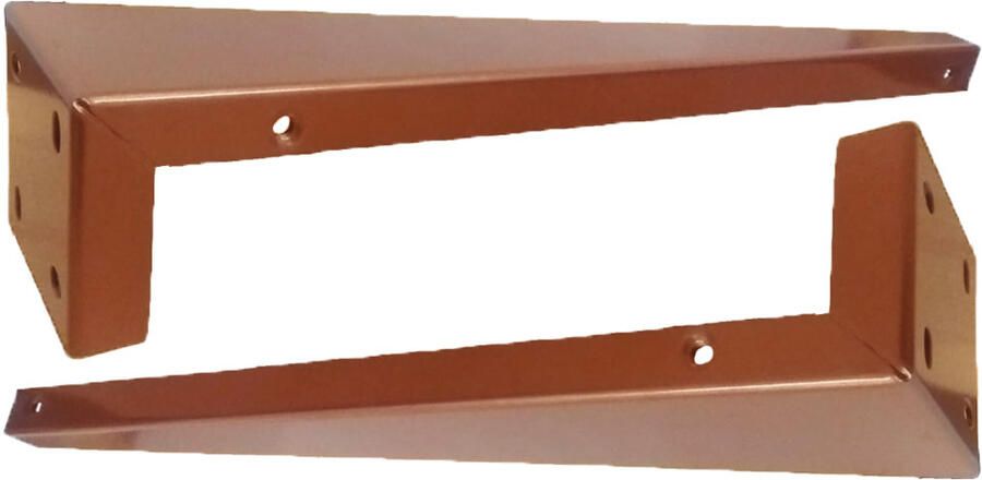 Gliss Design Verborgen Beugels Gliss Shelves Mat Koper (2 stuks)