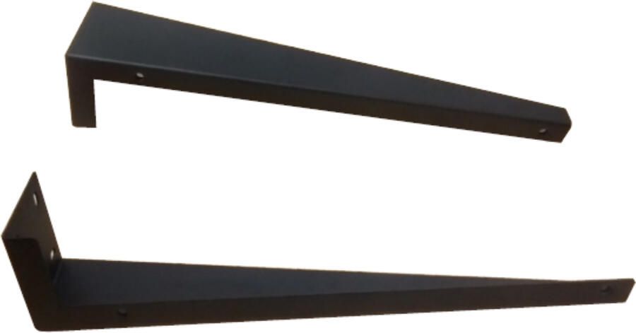 Gliss Design Verborgen Beugels Gliss Shelves Mat Zwart (2 stuks)