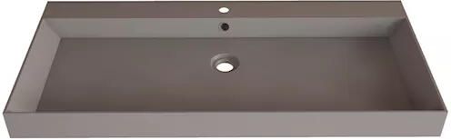 Gliss Design Wastafel Lako 100 cm 1 Kraangat Mat Leigrijs