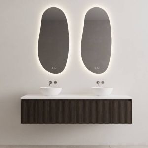 Gliss Design Onderkast Timotheus 200 CM 2 Lades Incl Topplaat Charcoal