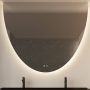 Gliss Design Spiegel Eos 100x120cm Met Ronding Naar Beneden En Spiegelverwarming - Thumbnail 1