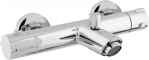 Nemo Go Move badmengkraan thermostatisch waterbesparend hartafstand 15 cm veiligheidsblokkering keramische schijven inclusief rozetten en Skoppelingen chroom 8040-03