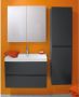 Nemo Go Roxanne set 80 cm meubel compleet anthraciet met onderbouw tablet spiegelkast en verlichting SKU 926612 - Thumbnail 1