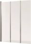 GO by Van Marcke Malia badwand 130x140cm omkeerbaar 3 delig 5mm helder veiligheidsglas profielen chroom met liftsysteem 1141011C - Thumbnail 1