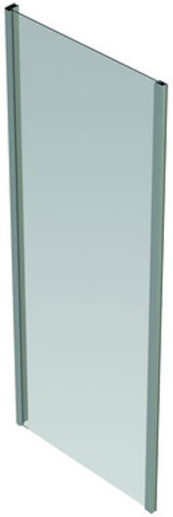 GO by Van Marcke Belo vaste wand 80x190cm 6mm easy clean glas profielen aluminium verchroomd regelbaar 76.5-79cm 230017