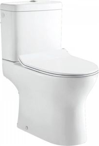 Nemo Go Gustav PACK staand toilet H uitgang 18 cm reservoir met Geberit spoelmechanisme porselein wit met dunne softclose en takeoff zitting MFZ 13 D
