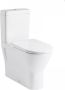 Nemo GO XComfort PACK staand toilet verhoogd 45 cm zonder spoelrand muuraansluiting H PK 18 cm met dunne zitting softclose wit RST16AWHA+RST15AWHA+RESC0004 - Thumbnail 1