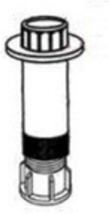 Go by Van Marcke Potenstel Van Marcke Helion 90x90 cm Voor Kwartronde Douchebak