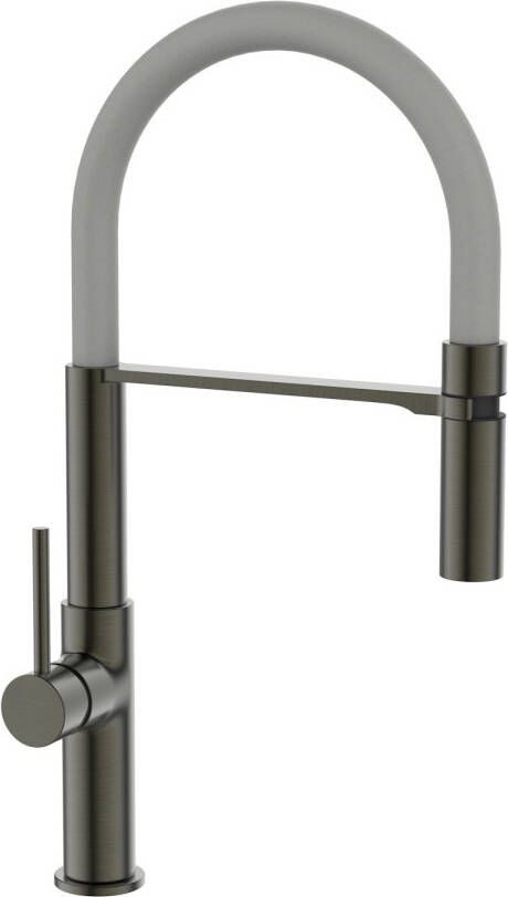 GO by Van Marcke keukenkraan 45cm opbouw mengkraan draaibaar messing gunmetal 22720-393QS