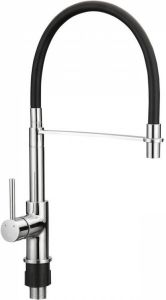 Go by Van Marcke Keukenkraan VMK Go Fusion Design 27 4 x 46 3 cm Incl. Mobile Rubberen Sproeier Chroom