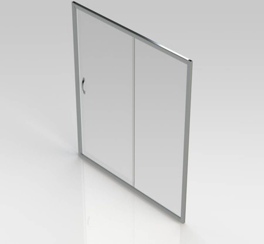 GO by Van Marcke Belo schuifdeur 160x190cm 6mm easy clean glas profielen aluminium verchroomd regelbaar 1560-1610mm S2050160