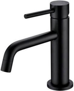 Nemo Go wastafelkraan 16.4cm opbouw mengkraan messing zwart mat 40 1101B