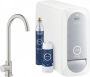 Grohe Blue Home 1-gats keukenkraan m. mono C-uitloop starterkit met WiFi bluetooth Chilled & Sparkling 3x gekoeld + 3x bruisend water supersteel 31498DC1 - Thumbnail 1