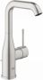 GROHE Essence New Wastafelmengkraan L-size trekwaste eengreeps 1-gats 244mm hoogte 127mm uitloop draaibaar supersteel - Thumbnail 1