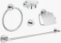 Grohe Essentials Accessoireset 5-in-1(haak-rolh.-handdh.-ring-zeeph Chroom - Thumbnail 1