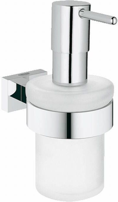 Grohe Essentials Cube zeepdispenser met houder chroom 40756001